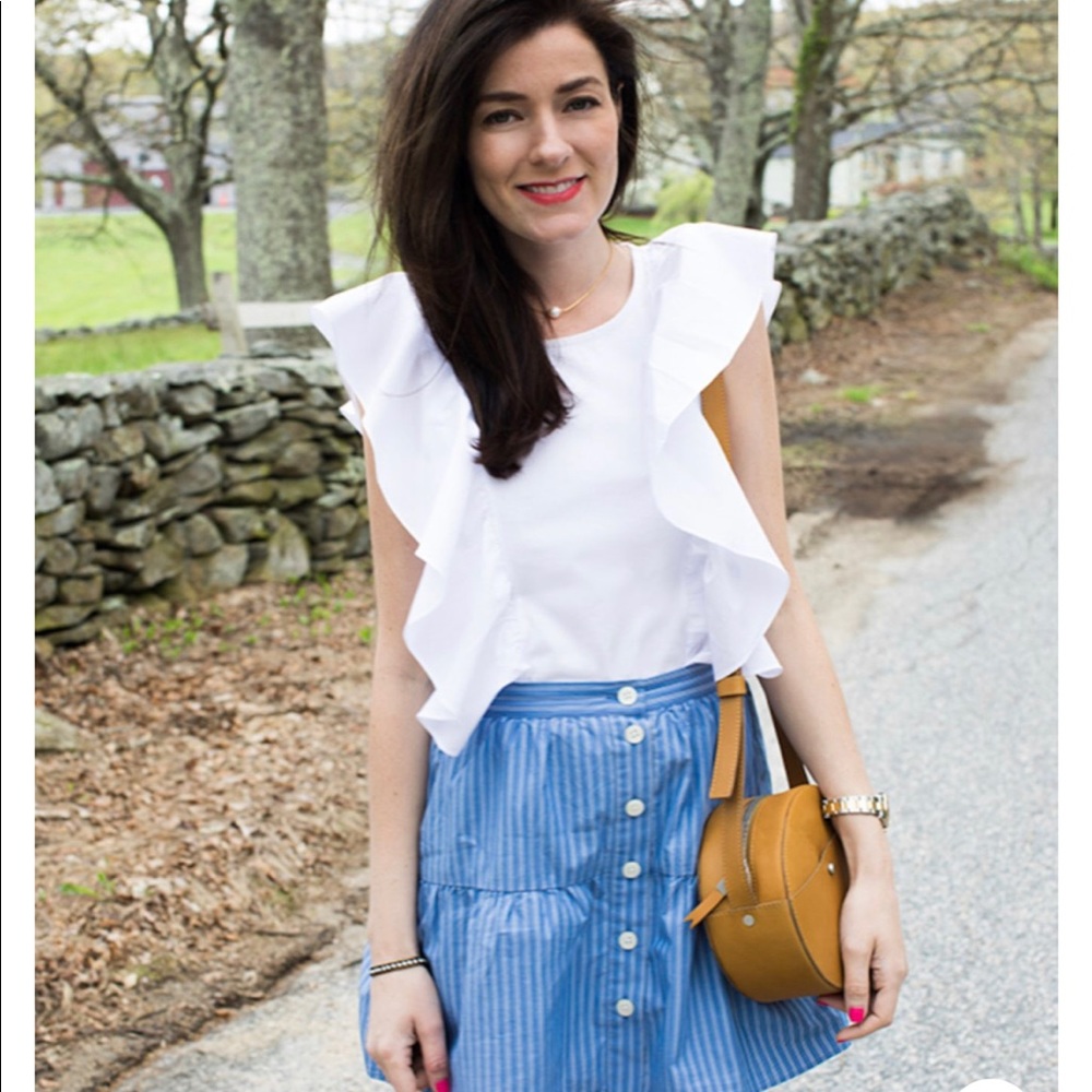 Bistro stripe skirt